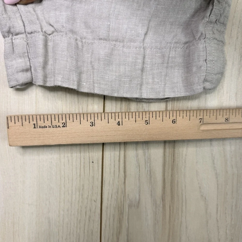 Quince 100% European Linen Wide Leg Pants Flax Beige LB94169-JDAVN01 Size XS